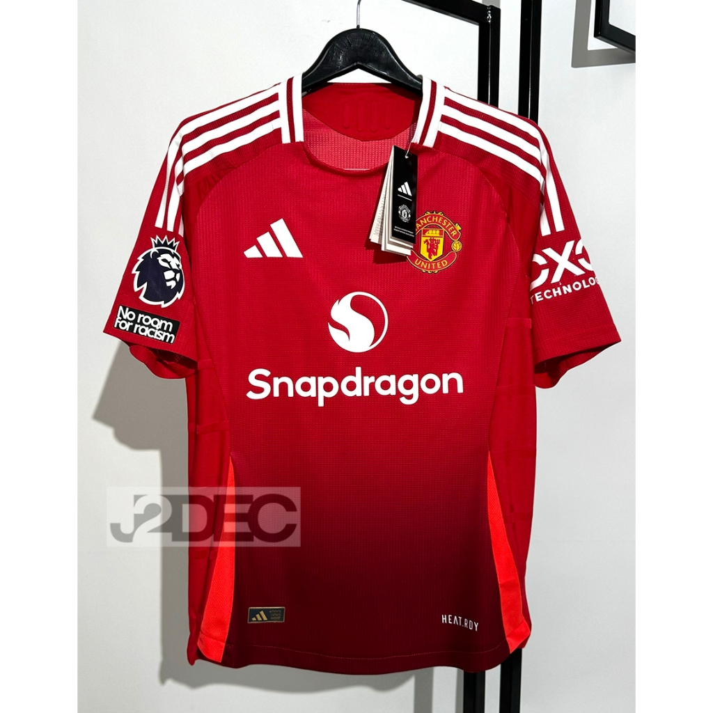 ใหม่ล่าสุด!! เสื้อ Player แมนยู Home เหย้า เกรดนักเตะ 2024/25 ฟลูออฟชั่นอาร์มEPL ชื่อนักเตะแมนยู (ครบทุกคน)+พร้อมเบอร์