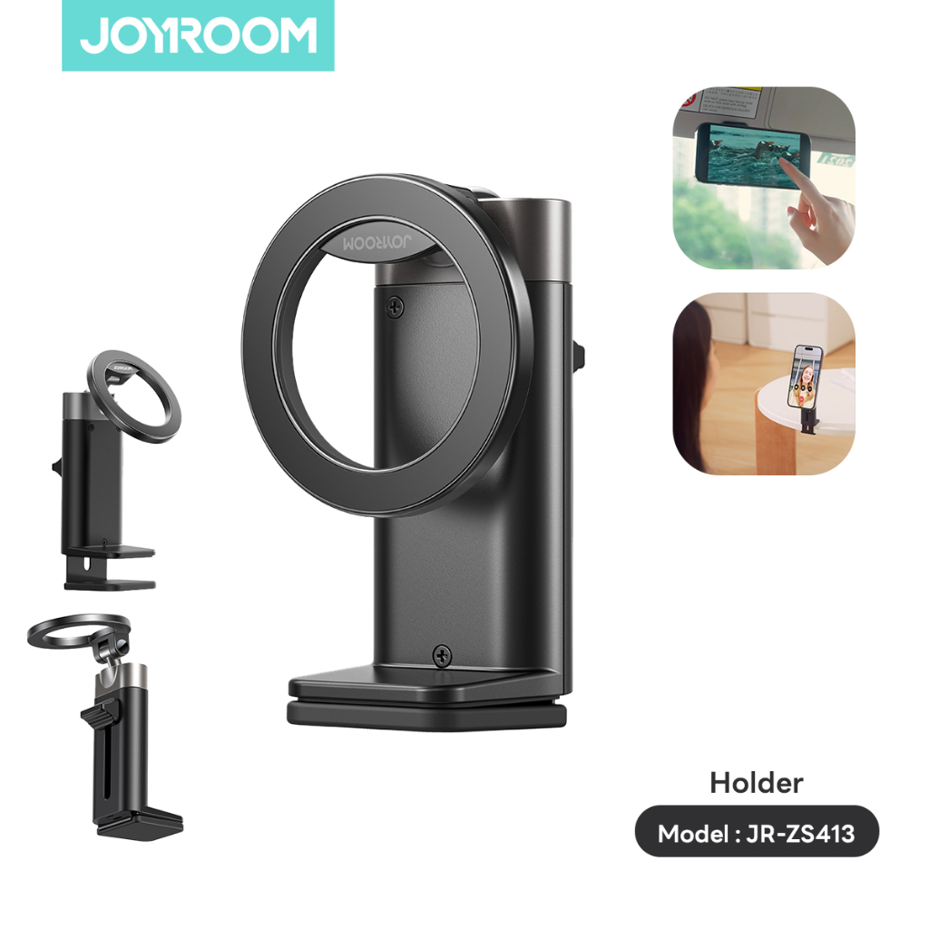 Joyroom รุ่น JR-ZS413 ที่วางโทรศัพท์แบบแม่เหล็ก ยึดเกาะได้ดี หมุนได้ 360° พับได้ ขนาดกะทัดรัด