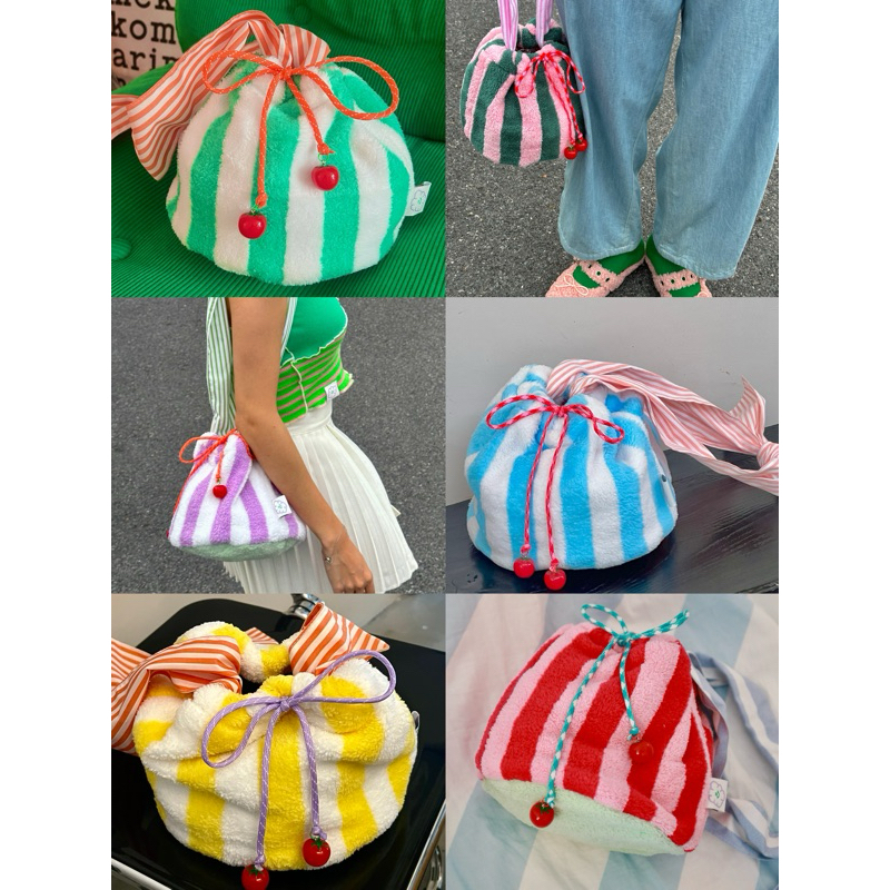 BALLADS Fur baggie กระเป๋าขนสะพายทรงขนมจีบ (ผลิต3-5 วัน)