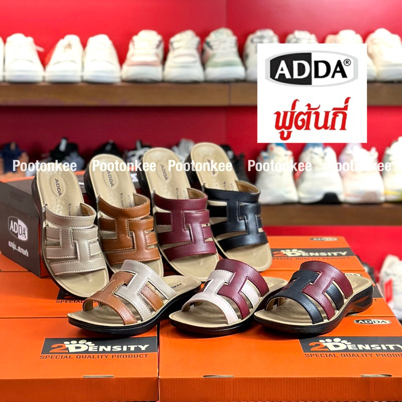 ADDA รองเท้าแตะ แอ๊ดด้า รุ่น 74803-W1 / 74803-W2 รองเท้าแตะแบบสวม ไซส์ 35-40 ของเเท้ พร้อมส่ง