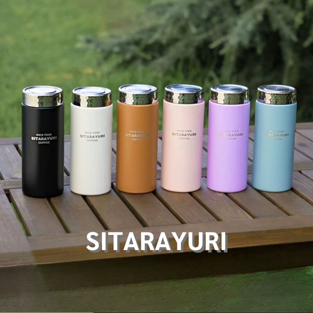 SITARAYURI กระบอกน้ำเก็บอุณหภูมิ เป็นสแตนเลสทั้งตัวกระบอกและฝา 2 ขนาด 420ml , 210ml SUS304