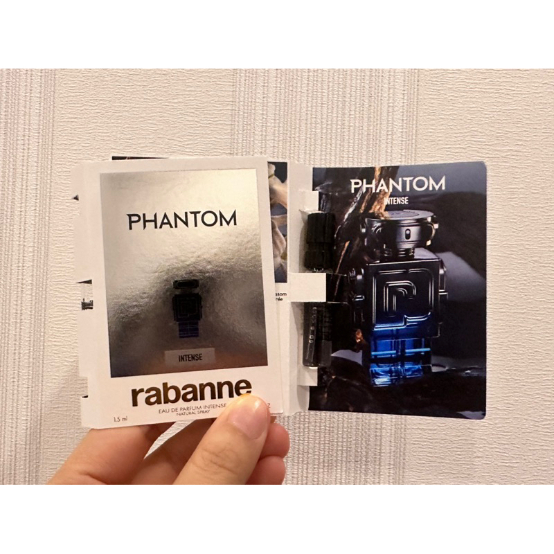 Vial PACO RABANNE Phantom EDP intense 1.5 ml น้ำหอมชนิดพกพา ไวออลแท้ ป้ายไทย ผลิต 11/2023 ใหม่ล่าสุด