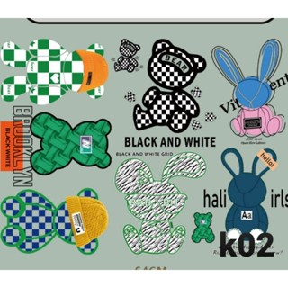 02*สติ๊กเกอร์การ์ตูนสติ๊กเกอร์ตัวหนังสือโลโก้รีดติดเสื้อ ตัว…