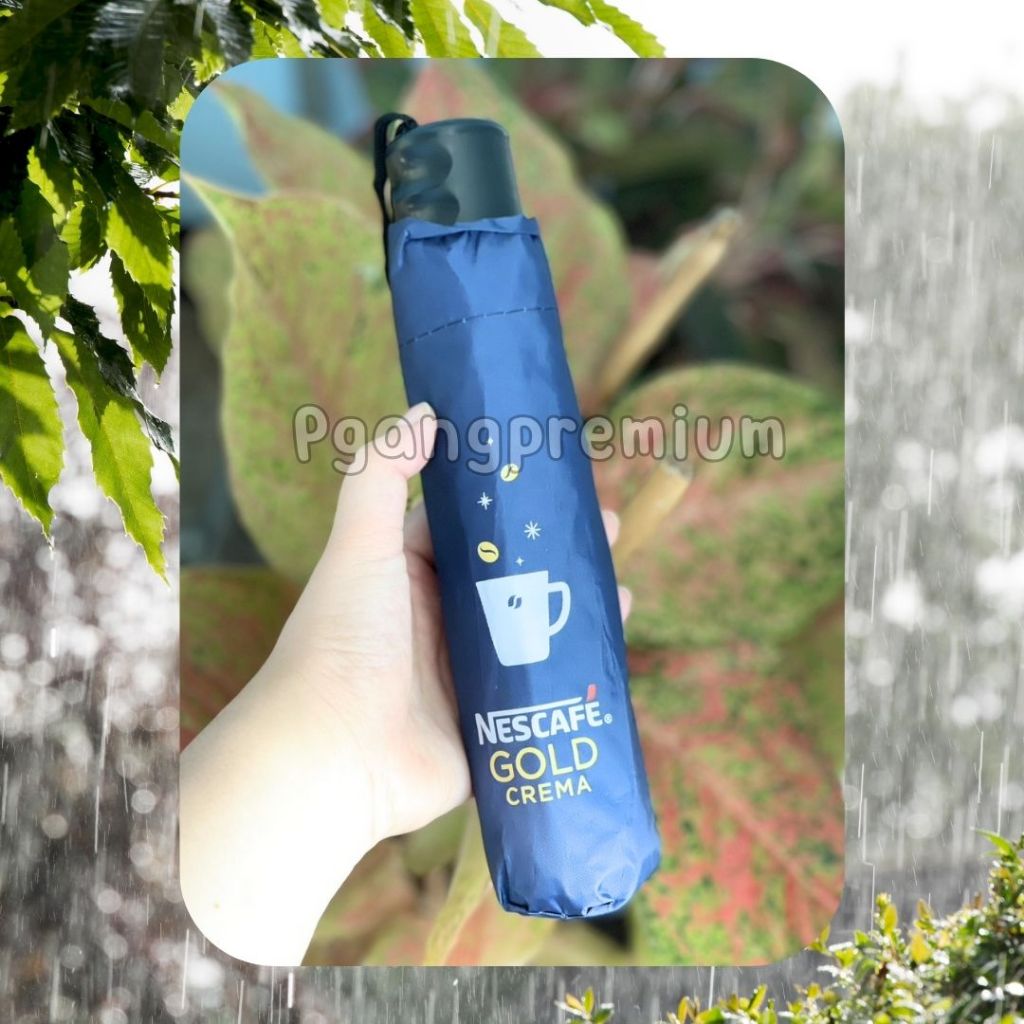 ร่มเนสกาแฟโกลด์ พับ3ท่อน ยาว 21 นิ้ว ผ้าร่มโพลี่เอสเตอร์ รูปที่ 5