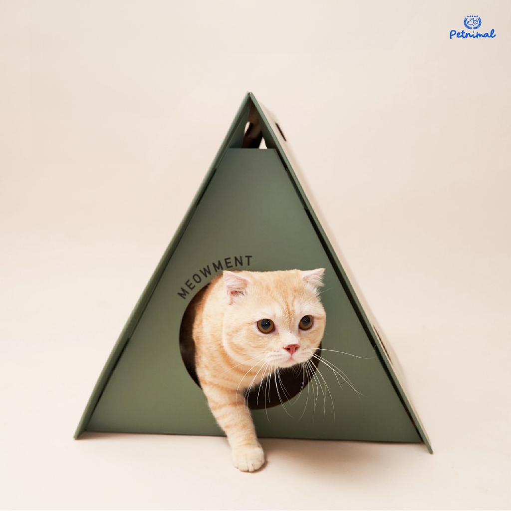 ที่ลับเล็บแมวพรีเมียม ไร้ฝุ่น รุ่นเต็นท์ กระดาษแน่นพิเศษ ปลอดภัย Furry Good Time : Cat Scratcher ราคา ถูกที่สุด ดีลบีเคเค แกลเลอรีภาพที่ 3
