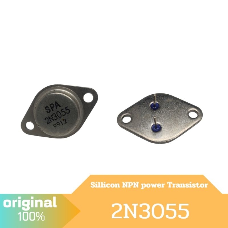 1pcs 2N3055 ทรานซิสเตอร์ NPN Transistor 100V 15A 1ตัว