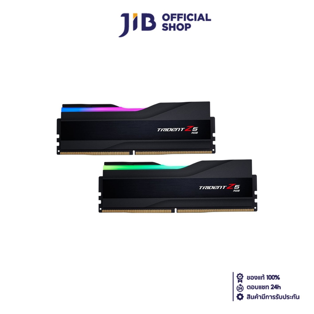 96GB (48GBx2) DDR5 6400MHz RAM (หน่วยความจำ) G.SKILL TRIDENT Z5 RGB (INTEL XMP) (MATTE BLACK) (F5-64
