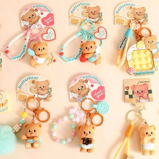 พวงกุญแจน้องหมีเนย🧸 พวงกุญแจButterbear ลิขสิทธิ์แท้ พร้อมส่งจากไทย