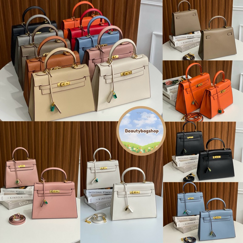 งานสั่งผลิต ✅ (no brand) กระเป๋าถือแฟชั่น หนังEpsom สุดคลาสสิค หรูหรา เรียบร้อย ดูเเพง ใบนี้เอาอยู่มากก วัสดุเป็น PU