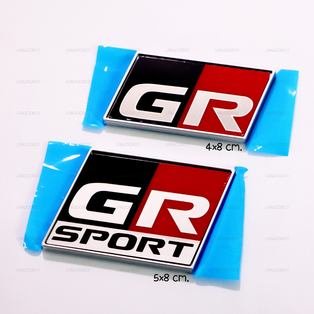 โลโก้ GR GR SPORT สำหรับ ติดท้าย ติดรถ แต่งรถ