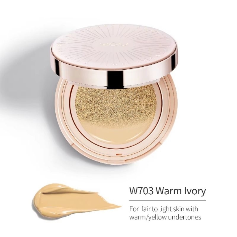 (703 Warm Ivory) YOU NoutriWear+Flawless Cushion Foundation SPF 40 PA+++ คุชชั่น ตลับจริง เนื้อลิควิ