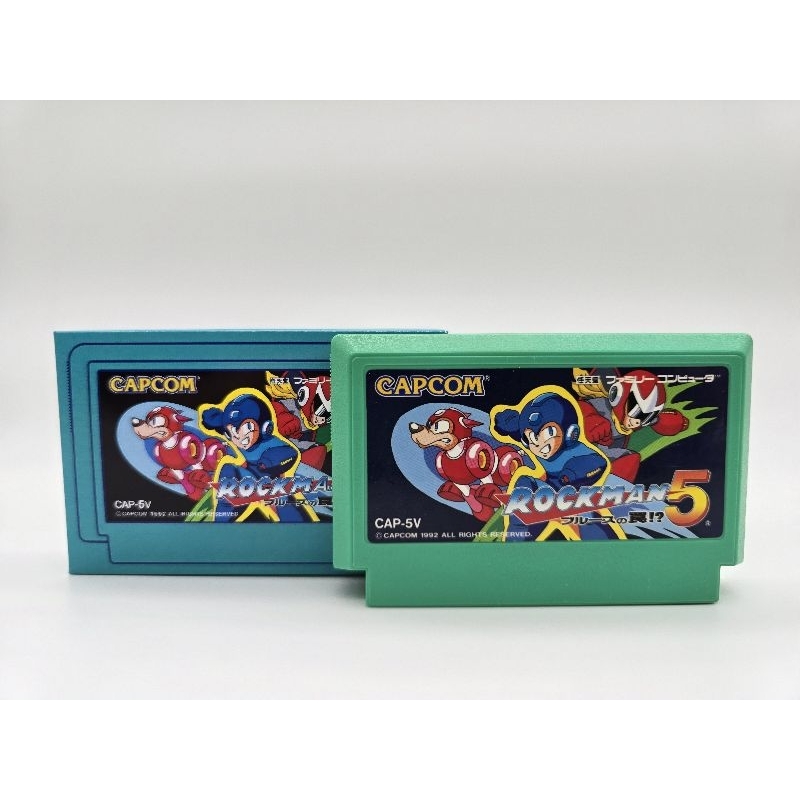 ตลับเกม Rockman 5 Famicom ของแท้ +กล่องสวมตลับ!!!!