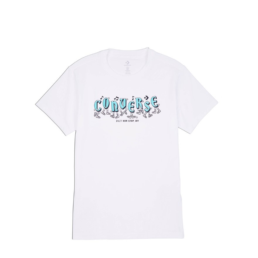 CONVERSE เสื้อ MELODY FESTIVAL TEE WHITE ผู้หญิง 1426370BF_U4WTXX