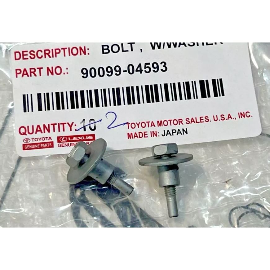 774. (ของแท้) 90099-04593 สกรูฝาหม้อกรองอากาศ Toyota Camry ACV40 ราคาต่อ 1 ชิ้น/เบิกศูนย์