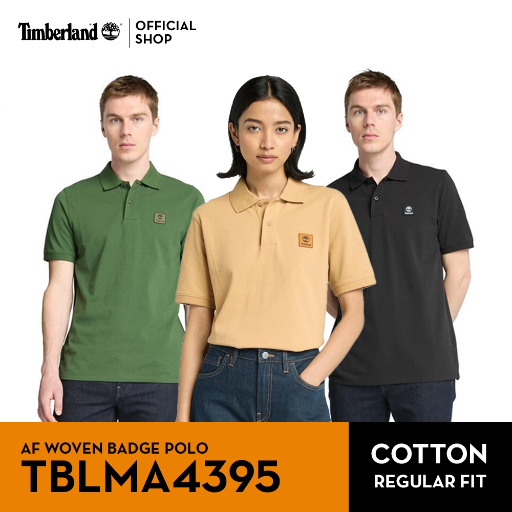 Timberland All Gender AF WOVEN BADGE POLO เสื้อโปโล (TBLMA4395)