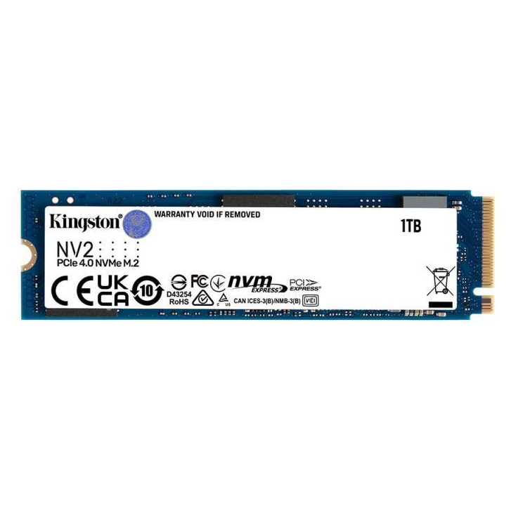 1 TB SSD (เอสเอสดี) KINGSTON NV2 - PCIe 4/NVMe M.2 2280 (SNV2S/1000G)