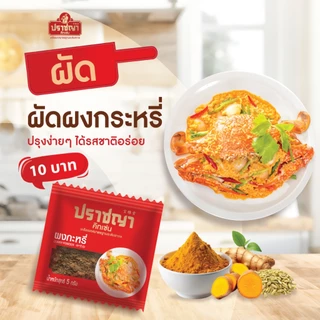 Flash Sale ผงปรุงรสสำเร็จรูป ผงพะโล้, ผงกระหรี่, ผงสามเกลอ เกรดพรีเมี่ยม 1แผง 20ซอง ตราปราชญา