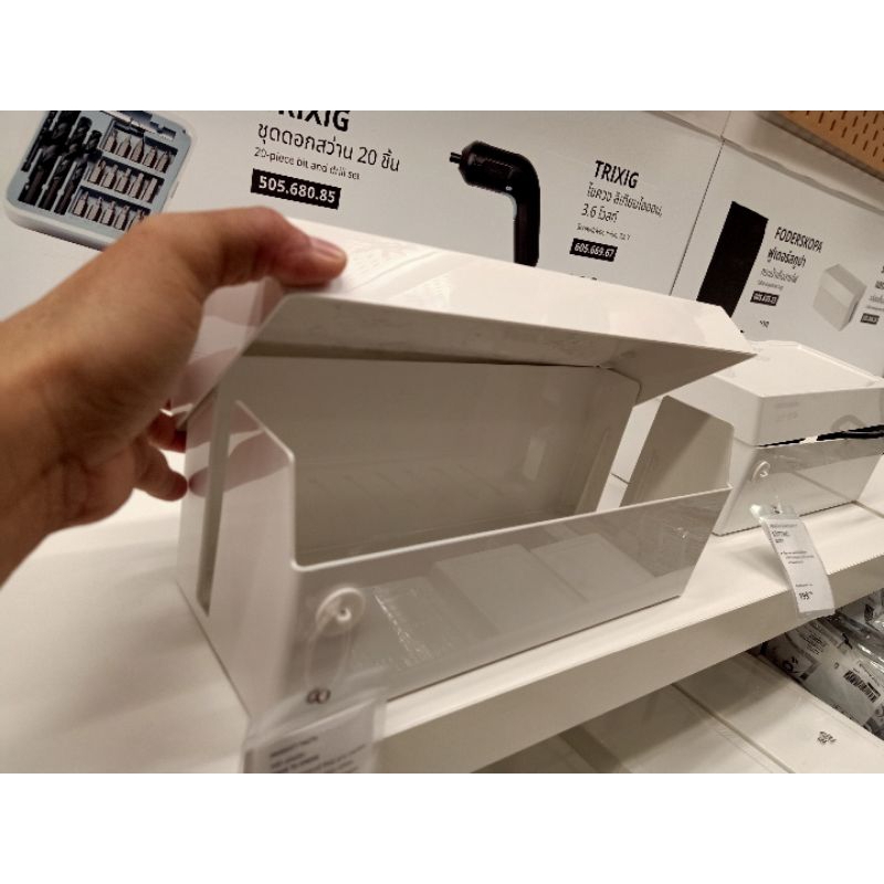IKEAshopping IKEA SATTING กล่องเก็บสายไฟ