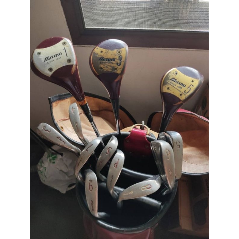 ชุดไม้กอล์ฟ พร้อมถุง ก้านเหล็ก Mizuno sliver cub (Lady) มือสอง