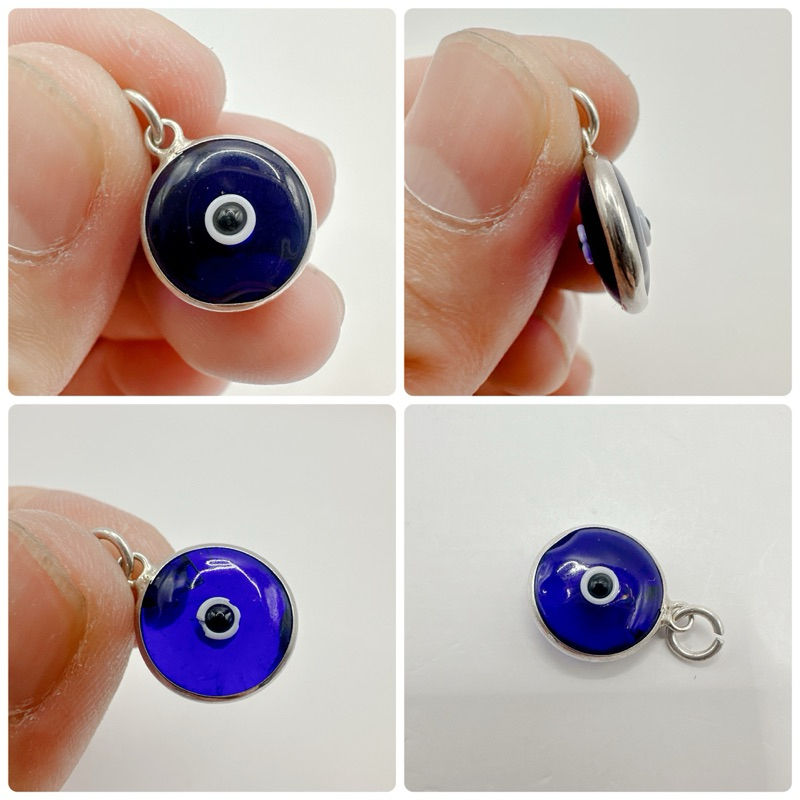 จี้เงินแท้ evil eyes ดวงตาปิศาจ วัสดุทำจากแก้วเป่า