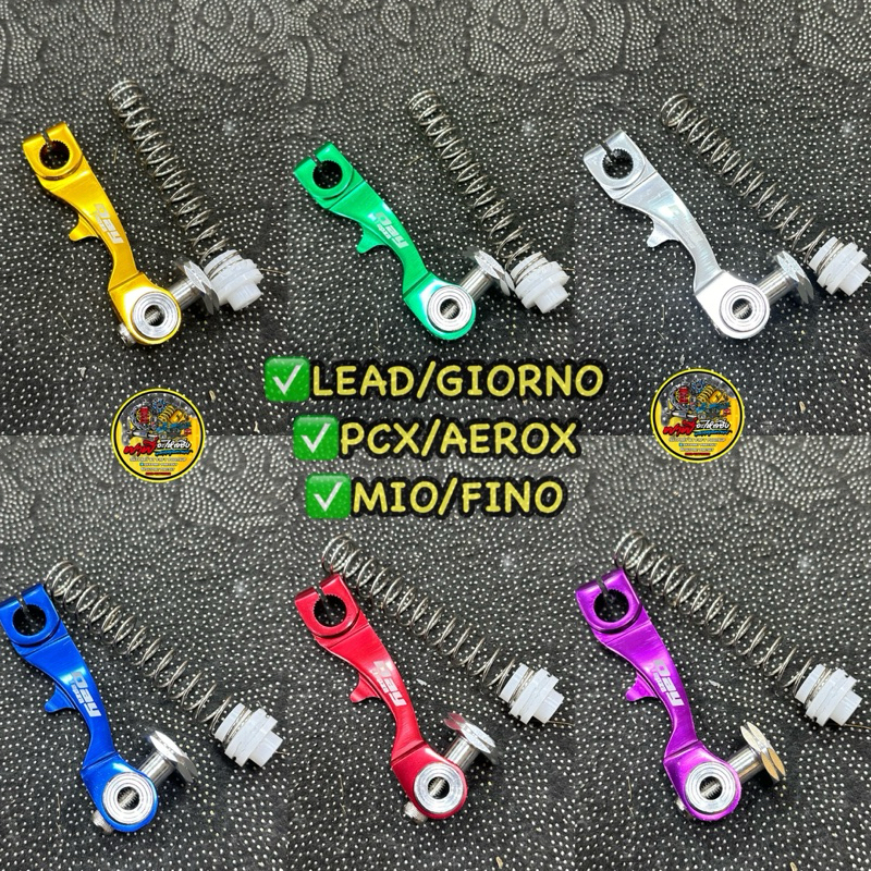 มือลิงCNC+สปริงเบรคหลัง(รีน) ใส่GIORNO/ Lead125/PCX/Granfilano/จีโอโน่/นูโว/Mio/Fino และรถออโต้ทุกรุ่น #มือลิงออโต้