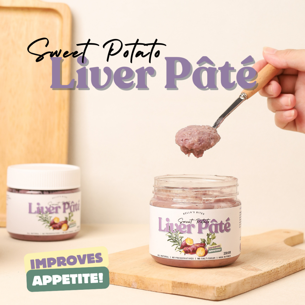 มันหวานตับหมูปาเตะ ขนมสุนัขแมว Sweet Potato Liver Pâté for Dogs and Cats