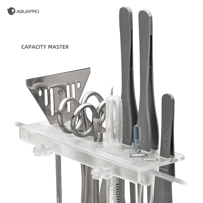 AQUAPRO Maintenance Holder ที่แขวนอุปกรณ์ ติดข้างตู้ปลา ตู้ไม้น้ำ อุปกรณ์จัดเก็บฟอเซป กรรไกร ตัดแต่งไม้น้ำ forceps ปลา - รูปที่ 2