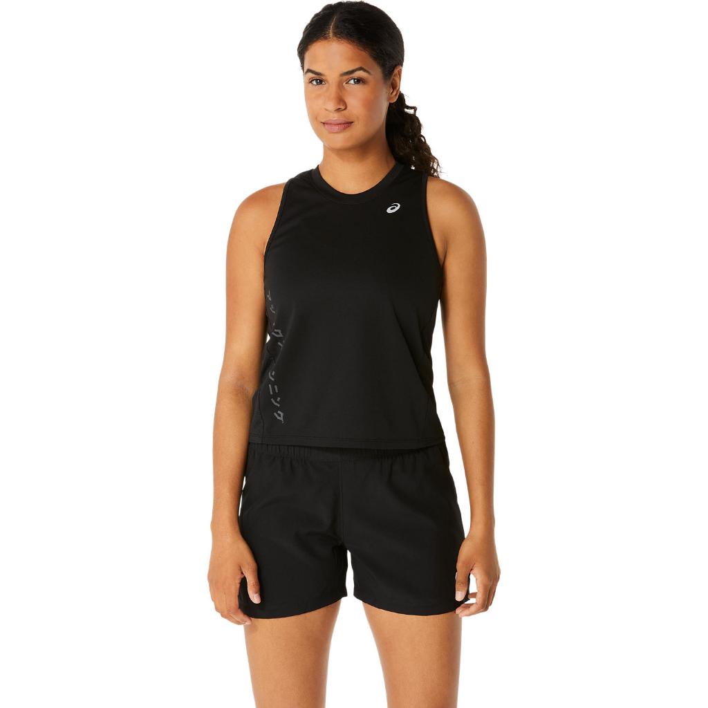ASICS : 2012D125.001 KATAKANA MESH TANK WOMEN RUNNING ผู้หญิง เสื้อกล้าม ของแท้  PERFORMANCE BLACK
