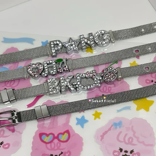 Sebofficial | ꒰1/1꒱ กำไลข้อมือสแตนเลส กำไลสายนาฬิกา สร้อยข้อมือ ชาร์ม เพิ่มจี้ตกแต่งได้ (ได้เฉพาะกำไลสแตนเลส)