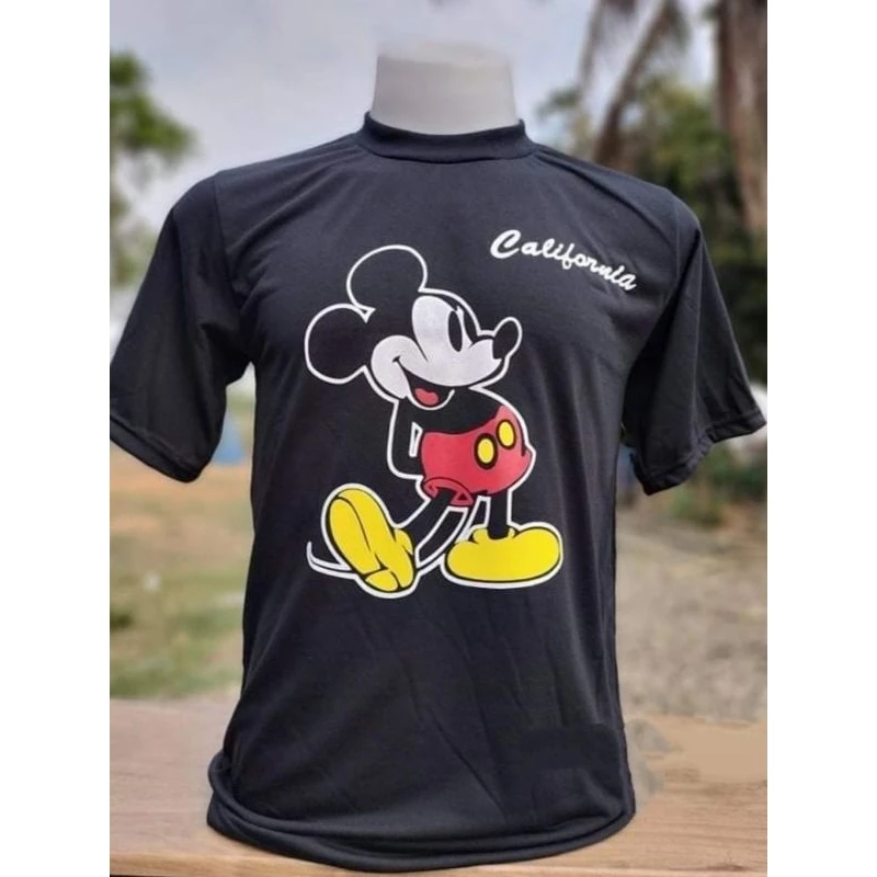 (พร้อมส่ง)เสื้อยืดผ้าบาง แนววินเทจวัยรุ่น สีพื้น สวมใส่ได้ทั้งชายและหญิง ลายมิกกี้เมาส์