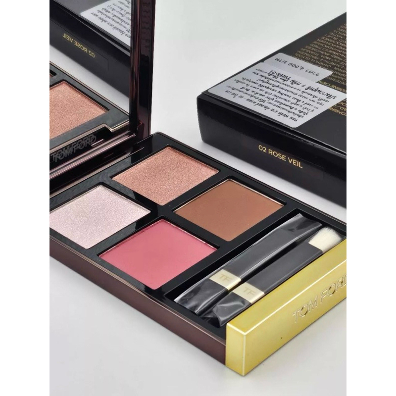 Tom Ford Eyeshadow Quad สี 01 Metali Mauve / 02 Rose Veil ผลิต 06/67 สินค้าฉลากไทยค่ะ
