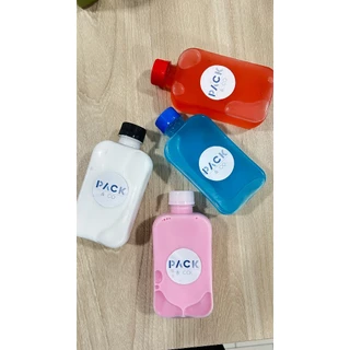 ขวดพลาสติก PET แบน เหลี่ยม 240 ml. (50 ขวด) น้ำหนัก 17.5g. รุ่น B005