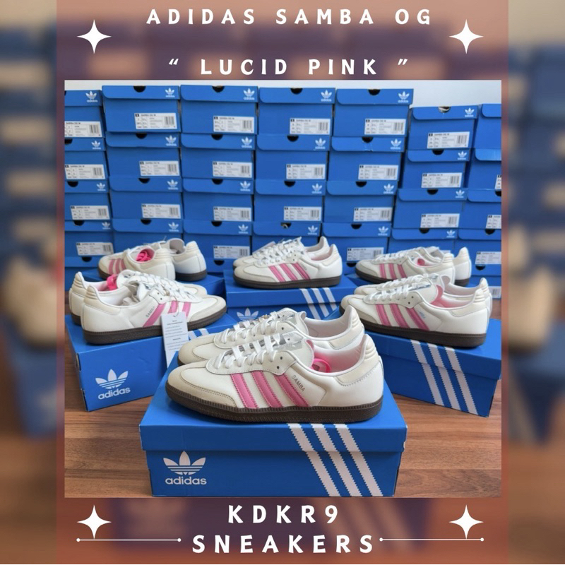 [ พร้อมส่ง ] Adidas Samba OG Lucid Pink ของแท้ 100% จาก Shopไทย