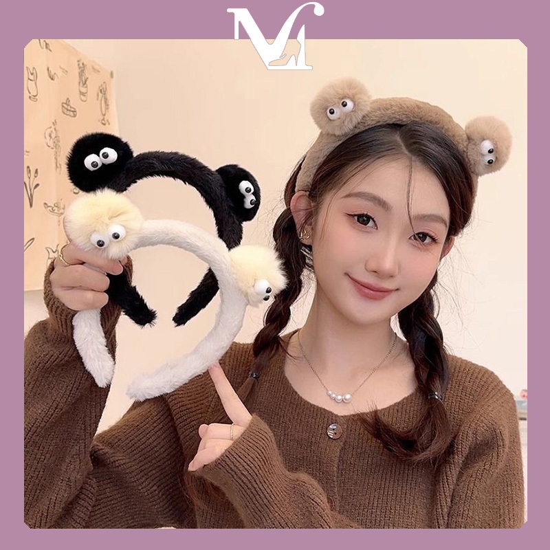 ที่คาดผมตุ๊กตาน่ารักฤดูใบไม้ร่วงและฤดูหนาว คุณภาพสูง บางเบาหรูหราแบบเกาหลี แถบคาดศีรษะวินเทจ