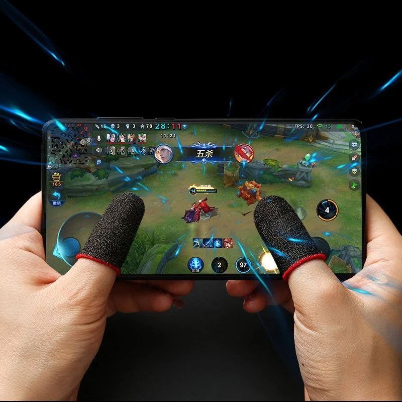 ถุงนิ้วเล่นเกม คาร์บอนไฟเบอร์ กันเหงื่อ thumbnail 6