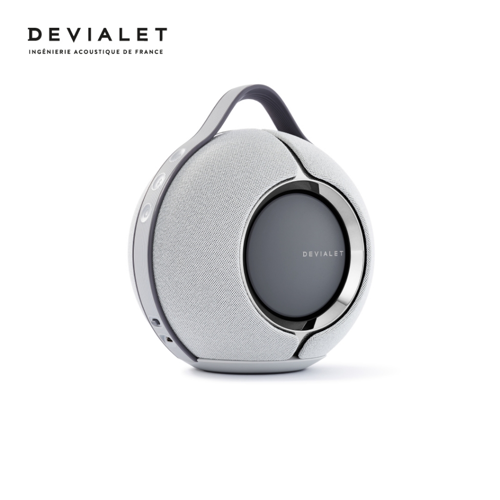 Devialet Mania 95 dB - Light Grey ลำโพงแบบพกพา ให้เสียงสเตอริโอ 360 องศา"พร้อมแท่นชาร์จในกล่อง"