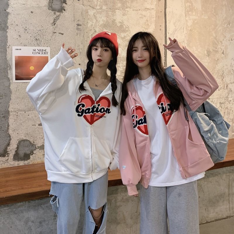 fashiongirl1688❤️เสื้อกันหนาว❤️ผู้หญิง แขนยาว เนื้อผ้าดีมีฮู้ด โดดนใจวัยรุ่น วัยจ๊าบของแทร่