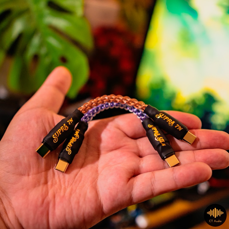 Type C & IOS Type A และ Micro OTG ถัก 10 Pure silver and Copper 7N รุ่น SUPRA SIL4 และ 7N AudioGrade