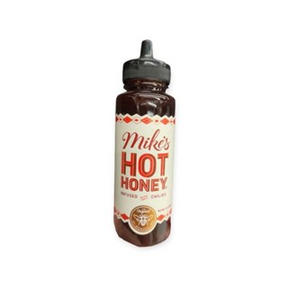 Mikes hot Honey Infused Chilies  340g.ไมคส์ฮิตฮันนี่อินฟิวด์วิทชิลี ซอสพริก 340กรัม ราคาโดนใจ