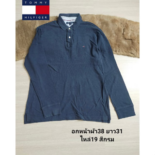 tommy hilfiger เสื้อเชิ้ตคอปก ไซส์ใหญ่ แขนยาว เสื้อคอโปโล มือสองสภาพใหม่ ขนาดไซส์ดูภาพแรกค่ะ งานจริงสวยค่ะ