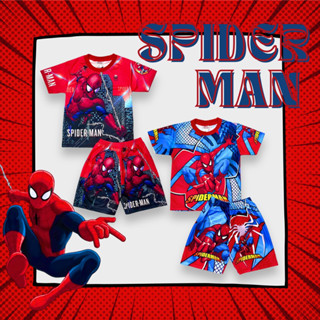 ชุดSpider Man แขนสั้นเด็กเล็ก มี2ลาย