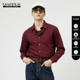 DAPPER เสื้อเชิ้ตแขนยาว FILAGEN ทรง Regular Fit สีแดง (BSLR1/177RF)