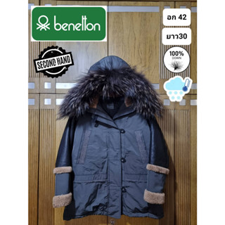 เสื้อกันหนาวขนเป็ด Parka แบรนด์ Beneton จากเกาหลี มือ2ของแท้