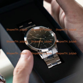 [Pre] DW Iconic Chronograph Link Amber Arctic Graphite Onyx 42mm Mens Watch นาฬิกาผู้ชาย