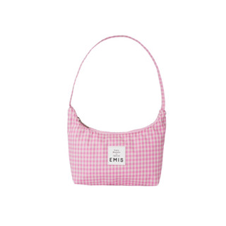 EMIS CHECK HOBO BAG [PINK/BLUE]