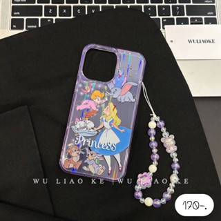 เคสเจ้าหญิง เคสลายเจ้าหญิง เคสแถมสายห้อย 🔮เคสผมเหลืองรุ่ง+ไอริง