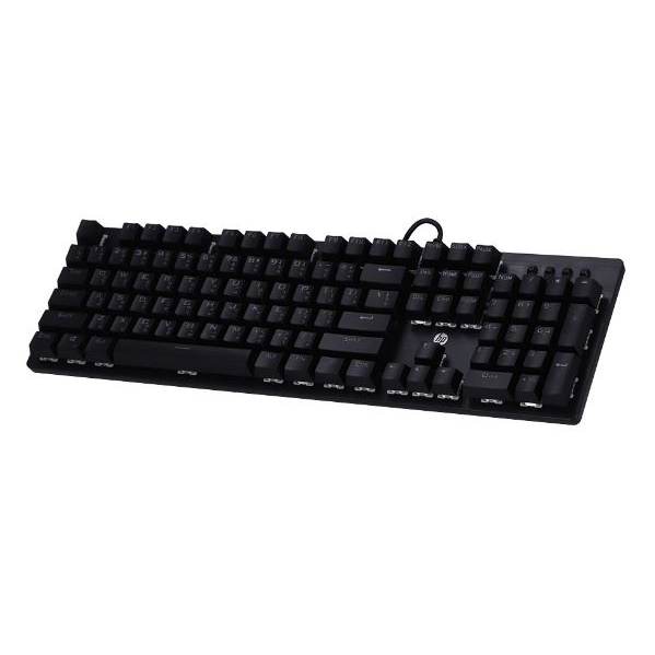 KEYBOARD (คีย์บอร์ด) HP GK100F (BLACK) (BLUE SWITCH - RGB LED - EN/TH)