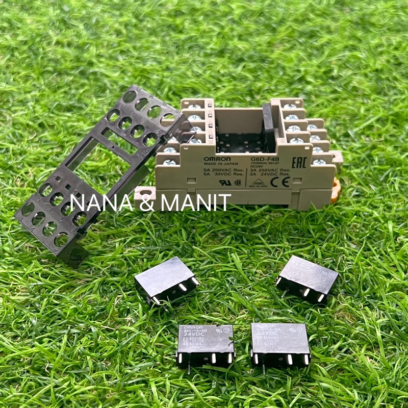 OMRON G6D-F4B+รีเลย์  G6D-1A-ASI 24VDC ราคาต่อชุด พร้อมส่งจากไทย🇹🇭