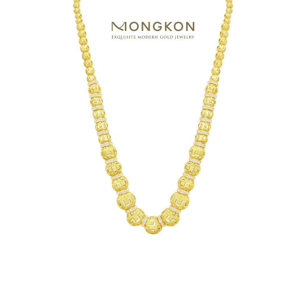 Mongkon Gold ทองคำแท้บริสุทธิ์สูง 96.5% สร้อยคอ Rivella น้ำหนัก 5 บาท