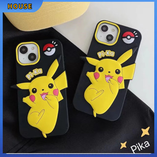 💲คูปองเคลม💲เคสไอโ case for iphone 11 12 ปิกาจู เคส 14 13 12 11 pro max วัสดุซิลิโคน ป้องกันรอยขีดข่วน กันฝุ่น